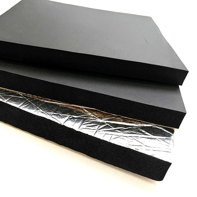 검은색 자착성 EPDM 셀룰러리 고무 엽 Aluminum Foil Sticky Single-Sided Foam